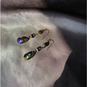 dangly purple earrings